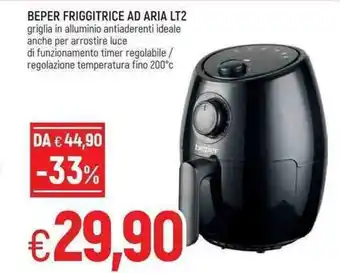 Famila Beper Friggitrice Ad Aria Lt2 offerta