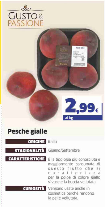 Ok Sigma Pesche gialle offerta