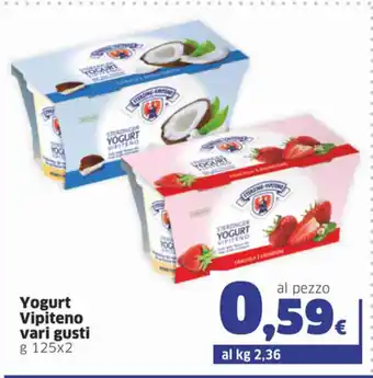 Yogurt Vipiteno vari gusti 125x2g