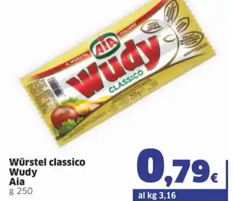 Ok Sigma Wurstel classico Wudy Aia 250g offerta