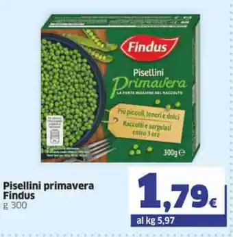 Ok Sigma Findus Pisellini primavera 300g offerta