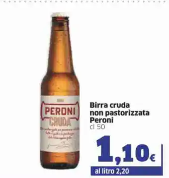 Birra Cruda non pastorizzata Peroni 50cl