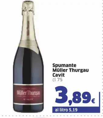 Ok Sigma Cavit Spumante Muller Thurgau 75cl offerta