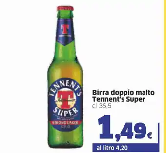 Tennent's Super Birra doppio malto 35,5cl