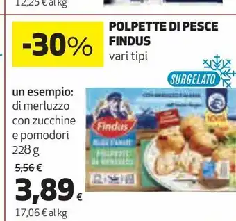Ipercoop Polpette di pesce findus offerta