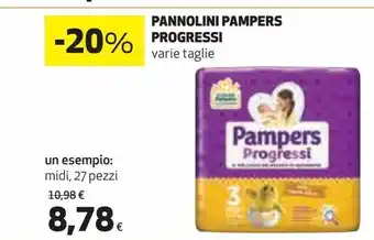 Ipercoop Pannolini pampers progressi offerta