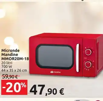 Carrefour Market Microonde mandine mmor20m -18 offerta