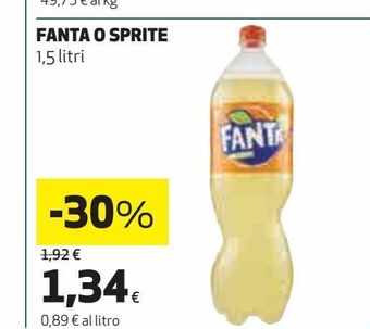 Coop Fanta sprite 1.5 l offerta
