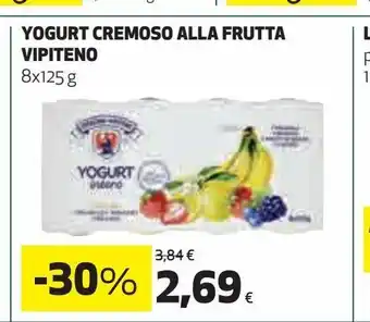 Coop Yogurt cremoso alla frutta  vipiteno offerta