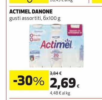Ipercoop Actimel danone offerta