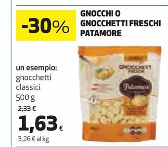 Coop Gnocchi gnocchetti freschi patamore offerta