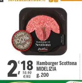 Supermercati Dok Midelizia Hamburger Scottona 200g offerta