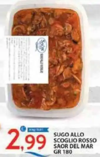 Sugo Allo Scoglio Rosso Saor Del Mar 180 gr