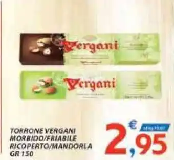 Vergani Torrone Morbido/Friabile Ricoperto/Mandorla 150 gr