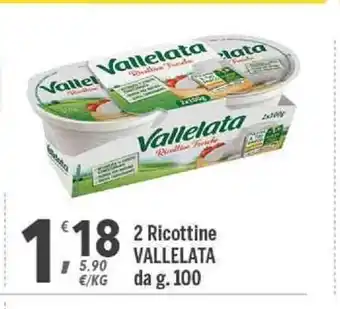 Supermercati Dok Vallelata 2 Ricottine 100g offerta