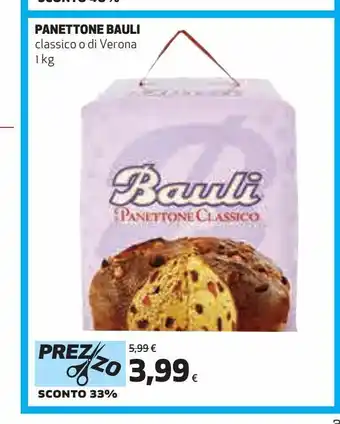 Ipercoop Panettone bauli offerta