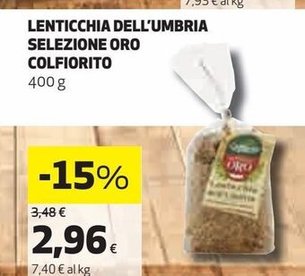 Lenticchie dell''umbria selezione oro colfiorito 400 g
