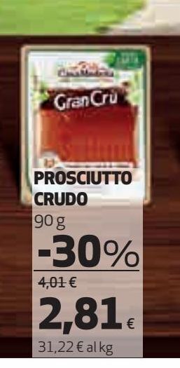 Ipercoop Prosciutto crudo offerta