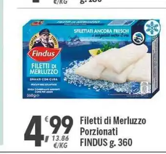 Supermercati Dok Findus Filetti di Merluzzo Porzionati 360g offerta