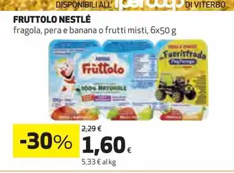 Ipercoop Fruttolo nestle offerta