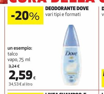 Coop Deodorante dove offerta