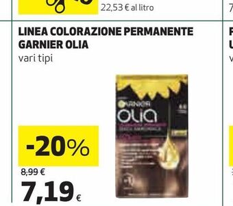 Coop Linea colorante permanente garnier olia offerta
