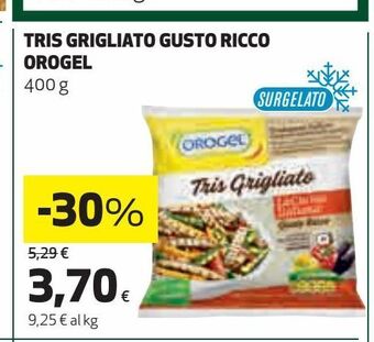 Coop Tris grigliato gusto ricco orogel 400 g offerta