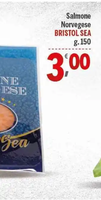 Supermercati Dok Bristol Sea salmone Norvegese 150g offerta