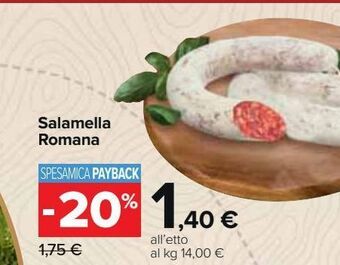 Carrefour Market Salamella romana offerta