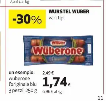 Ipercoop Wurstel wuber offerta