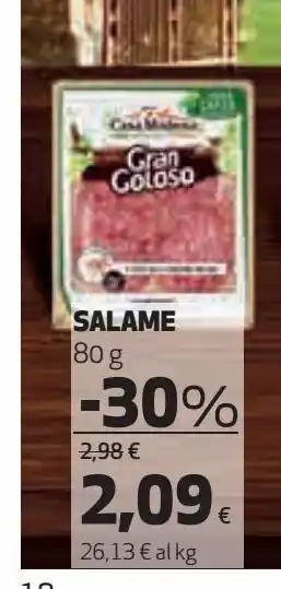 Ipercoop Salame offerta