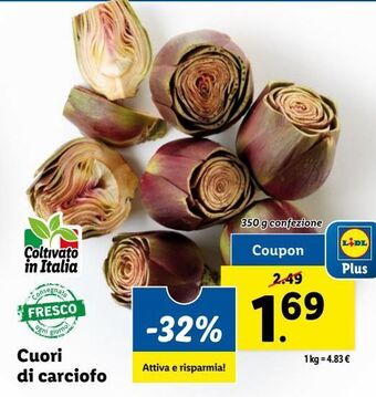 Lidl Cuori di carciofi offerta