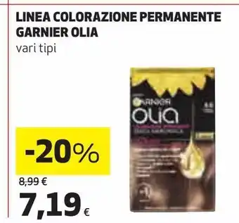Ipercoop Linea colorazione permanente garnier olia offerta