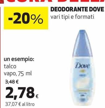 Ipercoop Deodorante dove offerta