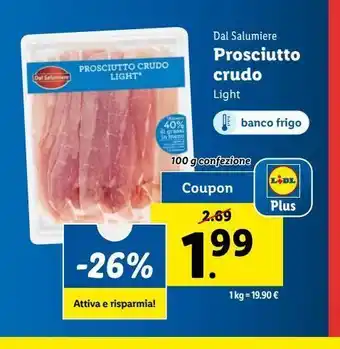 Lidl Prosciutto crudo offerta