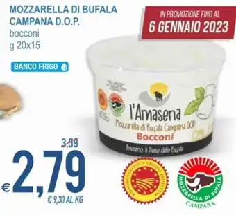 MD Discount Mozzarella di Bufala Campana D.O.P. 20 g x 15 offerta