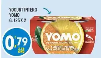 Supermercati Dok Yogurt Intero Yomo 125x2g offerta