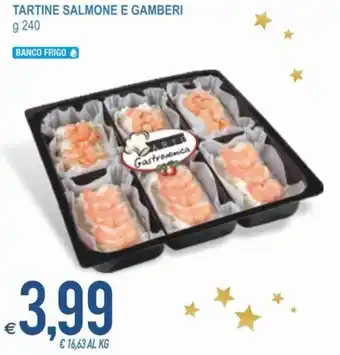 MD Discount Tartine Salmone e Gamberi 240 g offerta
