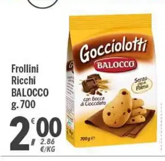 Supermercati Dok Balocco Frollini Ricchi 700g offerta