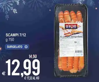 Scampi 7/12 750 g