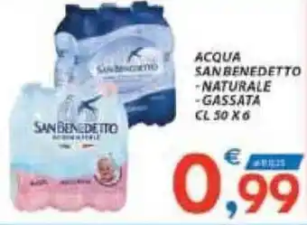 Vivo Supermercati San Benedetto Acqua Naturale,Gassata cl 50 x 6 offerta