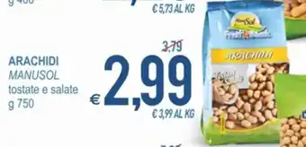 MD Discount Manusol Arachidi 750 g offerta