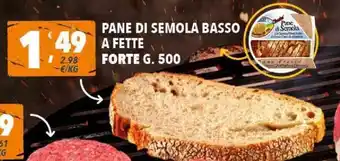 Pane Di Semola Basso A Fette Forte 500g