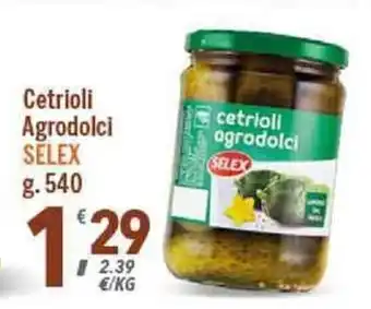 Cetrioli Agrodolci Selex 540g