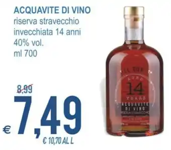 MD Discount Acquavite di Vino 700 ml offerta