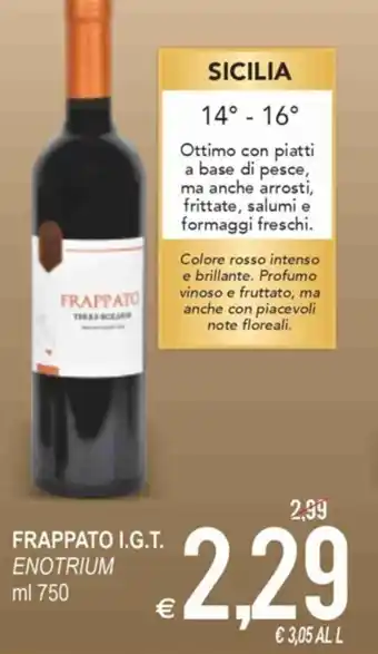 MD Discount Enotrium Frappato I.G.T. 750 ml offerta