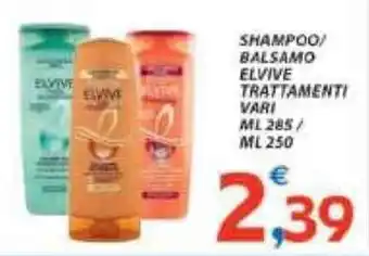 Elvive Sahmpoo/Balsamo Trattamenti Vari ml 285/ml 250