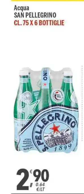 Supermercati Dok Acqua San Pellegrino 75 x 6cl offerta