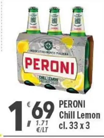 Supermercati Dok Peroni Chill Lemon 33 x 3 cl offerta