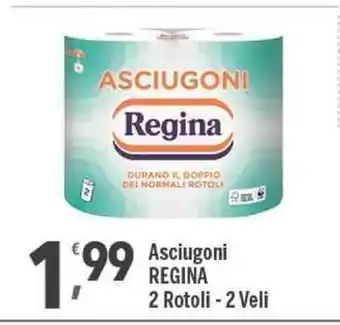 Supermercati Dok Regina Asciugoni 2 Rotoli 2 Veli offerta